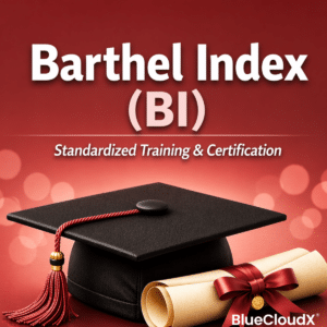 Barthel Index BI standardized training and certification course graphic